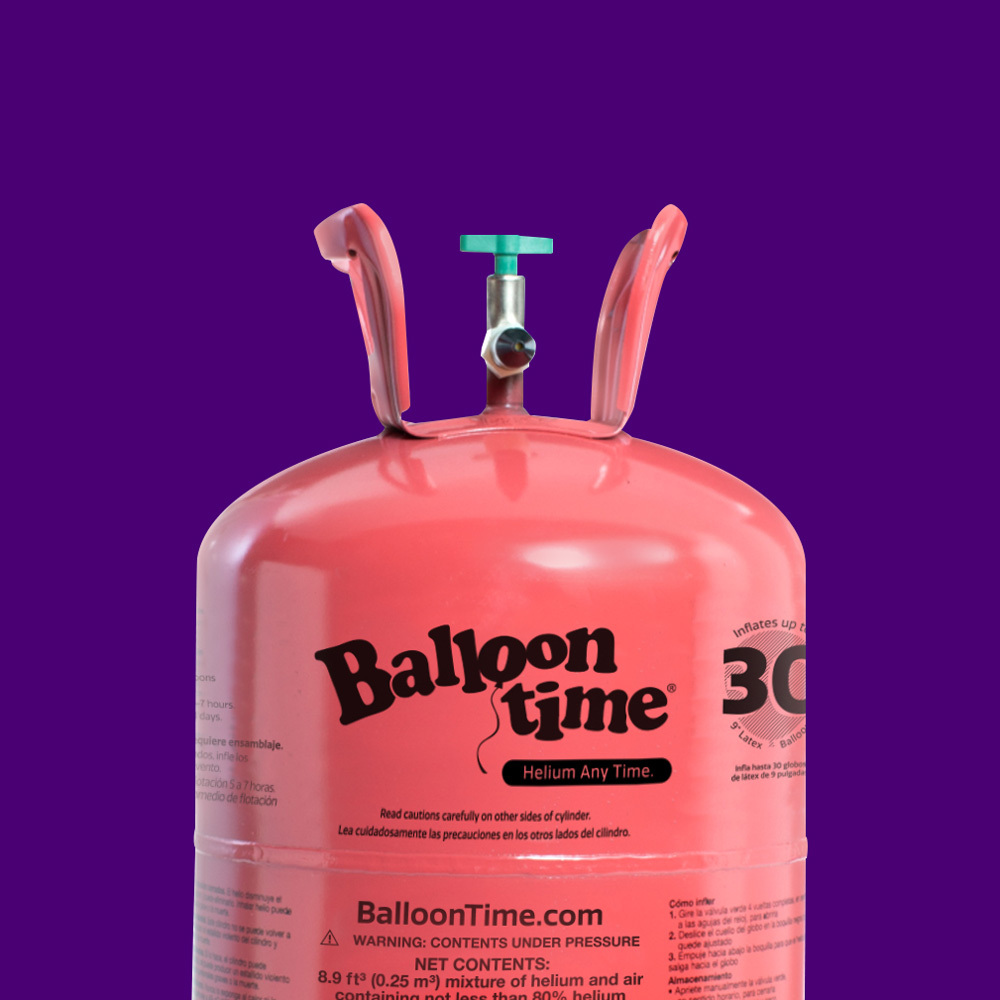 Balloon Time standard helium tank