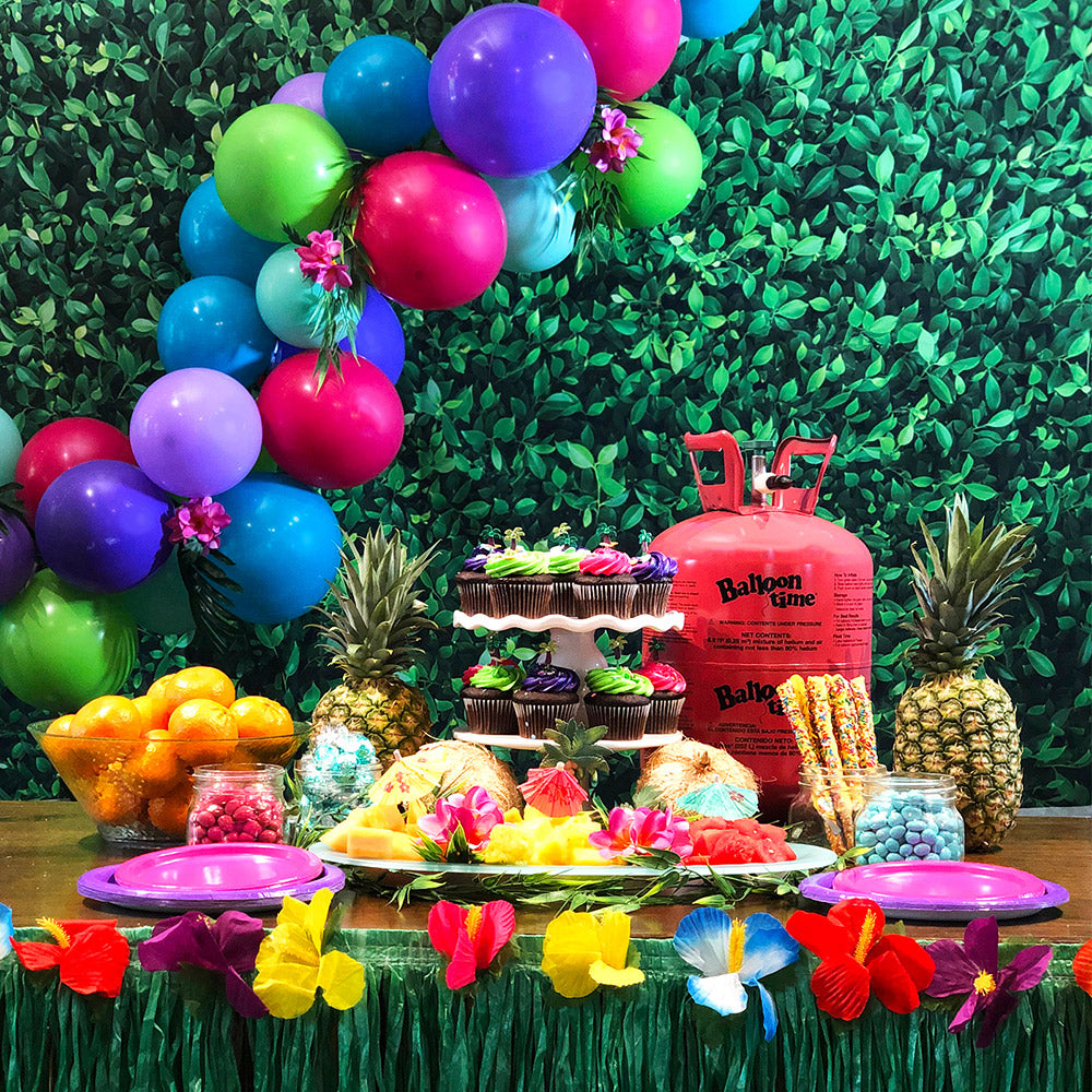 Tropical balloon arch