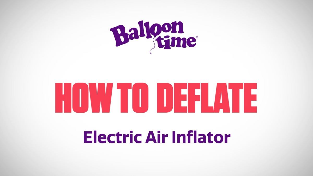 How to Deflate Using the Electric Air Inflator